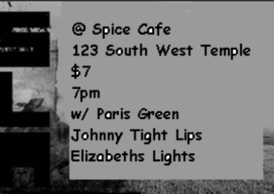 11/2/2005 Paris Green at Spice Cafe